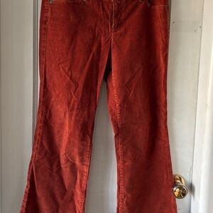 GAP Women's Boot Cut Cords in burnt orange